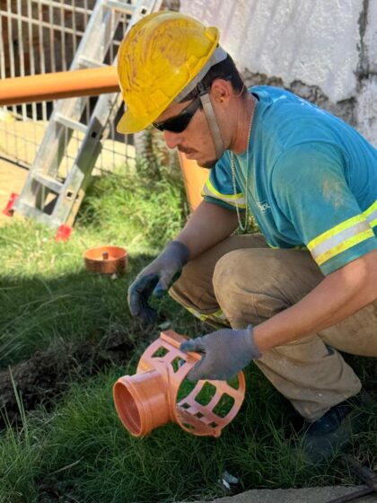 OBRAS DO SISTEMA DE ESGOTAMENTO SANITÁRIO CONTINUAM EM 2025.